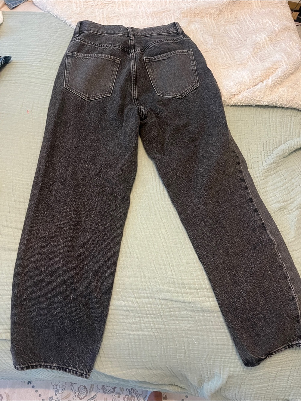 PacSun Black Patchwork High Rise Straight Jeans - Picture 6 of 7